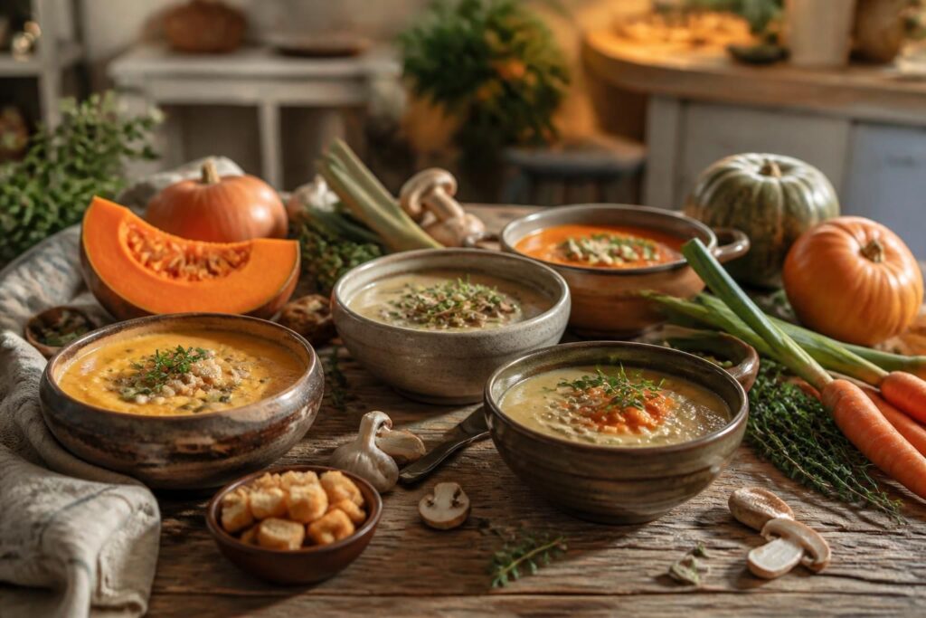 découvrez des recettes authentiques de soupes et veloutés de saison, inspirées de la cuisine paysanne revisitée pour des saveurs naturelles et réconfortantes.