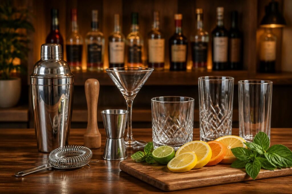 découvrez le guide complet pour installer un bar à cocktails maison avec le matériel indispensable et des recettes essentielles pour impressionner vos invités.