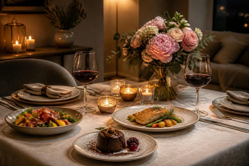 découvrez comment préparer un dîner romantique à la maison avec un menu savoureux et une mise en scène élégante pour une soirée inoubliable à deux.