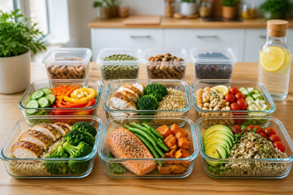 découvrez des recettes équilibrées pour votre meal prep healthy et préparez facilement des repas savoureux et nutritifs pour toute la semaine.
