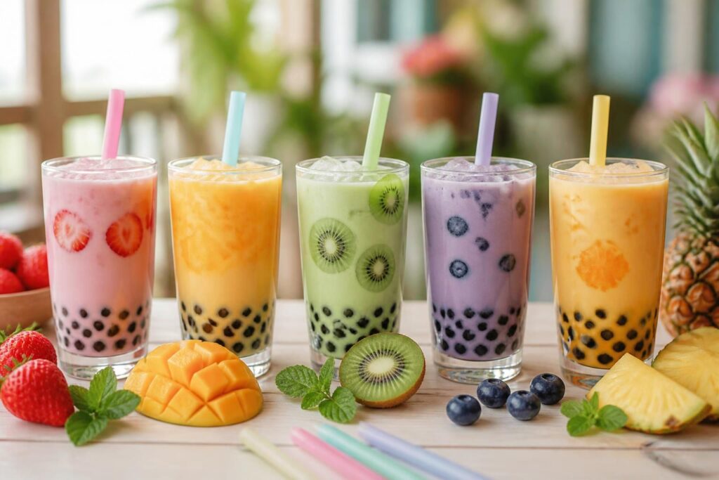 découvrez nos recettes fruitées de bubble tea pour une boisson tendance, rafraîchissante et pleine de saveurs. idéal pour toutes les occasions estivales !