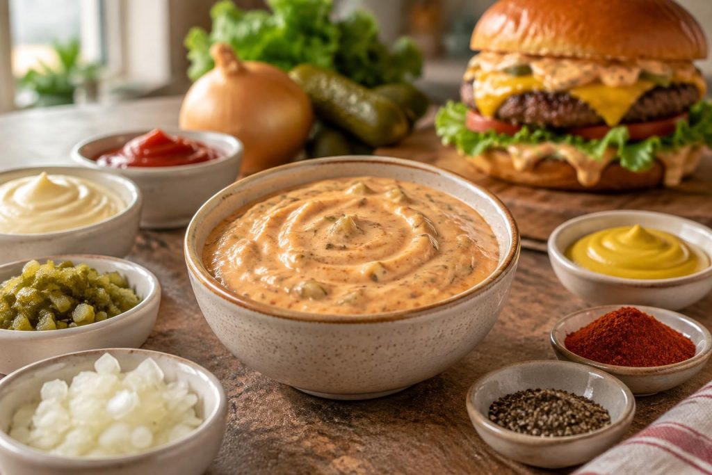 découvrez la recette de la sauce biggy burger et nos astuces pour retrouver chez vous son goût crémeux, légèrement sucré et délicieusement relevé.